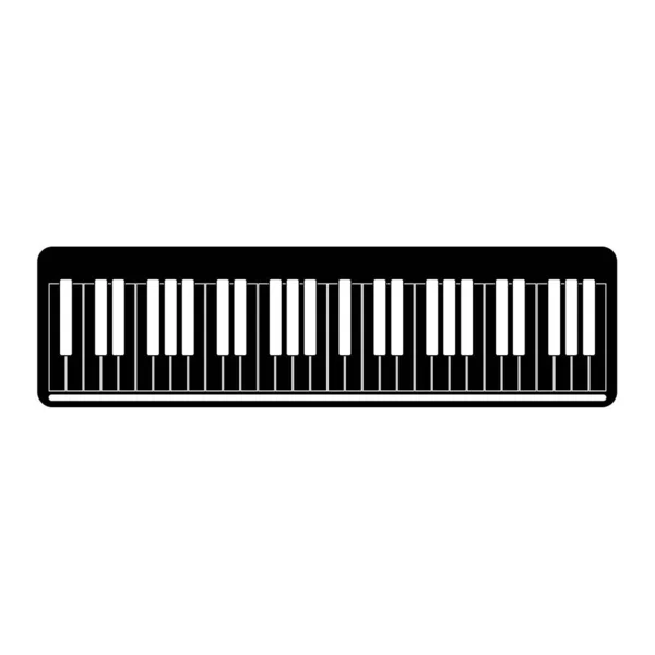 Keyboard piano vector Musical instrument illustration — Stock vektor