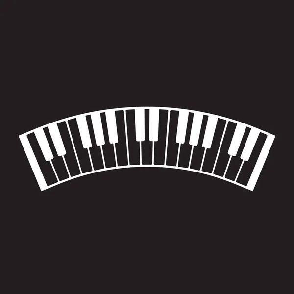 Teclado piano vetor Ilustração do instrumento musical — Vetor de Stock