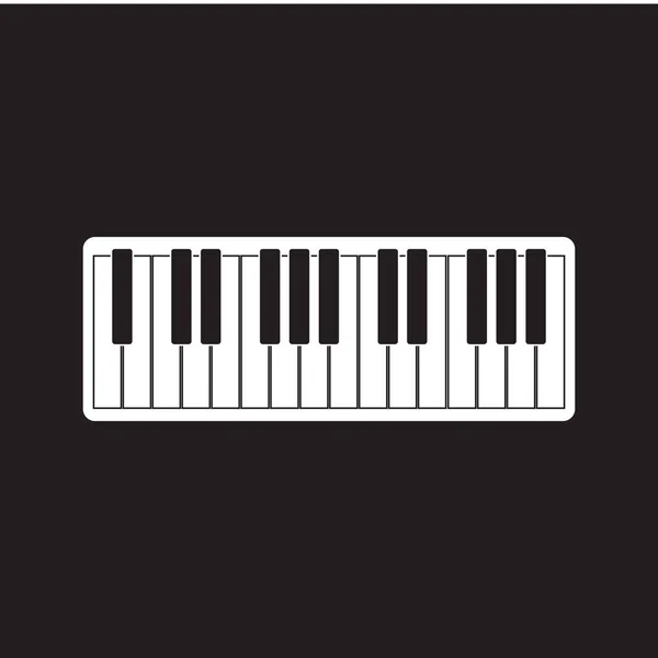 键盘钢琴矢量乐器插图 — 图库矢量图片