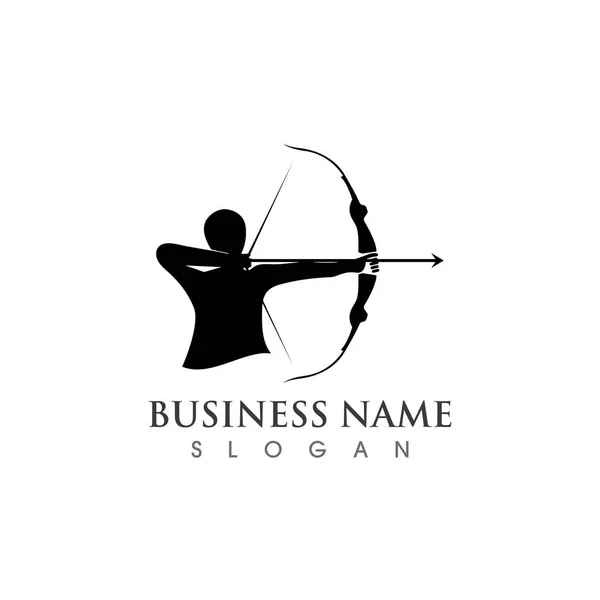 Bogenschütze-Logo und Symbol-Inspiration — Stockvektor