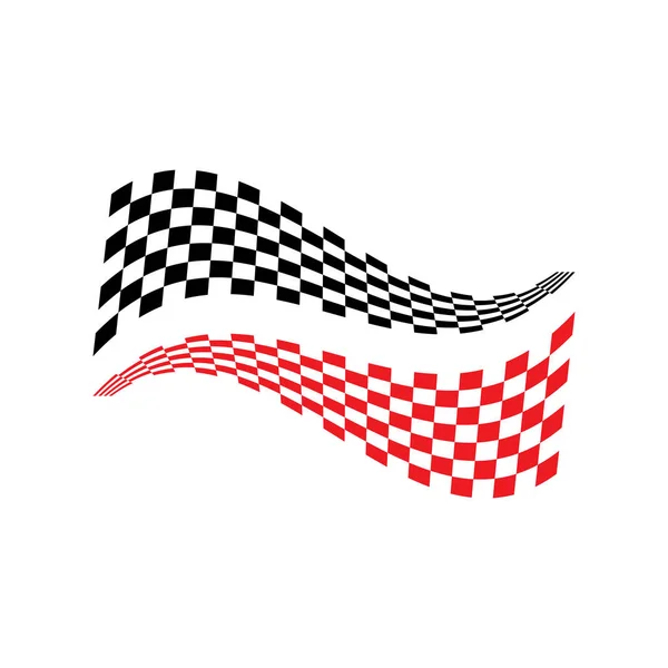 Diseño del icono de bandera de carrera — Vector de stock