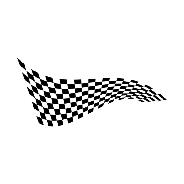 Дизайн значка гоночного прапора — стоковий вектор