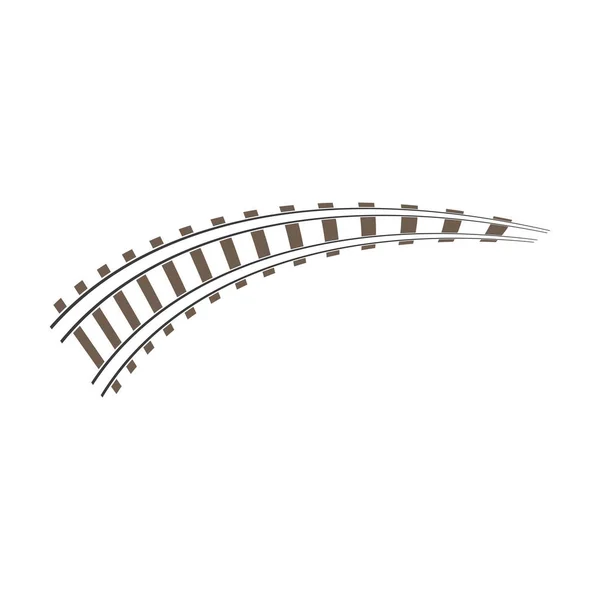 Design de ícone de vetor de trilhas de trem —  Vetores de Stock