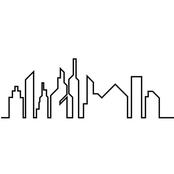 Ciudad moderna skyline. silueta de la ciudad. ilustración vectorial — Vector de stock