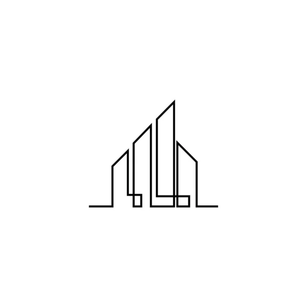 Moderní městské panorama. siluetu města. vektorové ilustrace — Stockový vektor