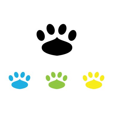 Köpek yazdırma simgesi vektör logosu