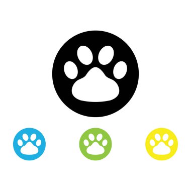 Köpek yazdırma simgesi vektör logosu