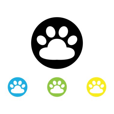 Köpek yazdırma simgesi vektör logosu