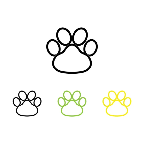 Hond print pictogram vector logo eps — Stockvector