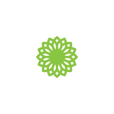  Yeşil yapraklı ekoloji doğa sembolü logosu 