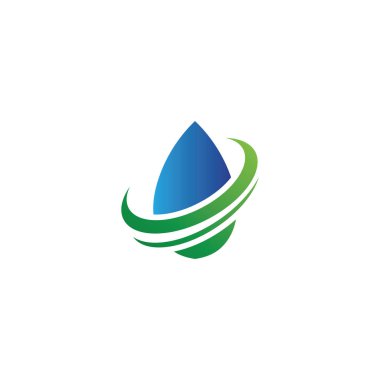 Su damlası Logo Şablonu vektörü