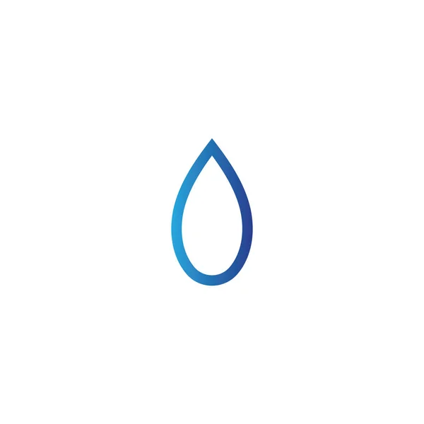 Gota de água Logo Template vector — Vetor de Stock