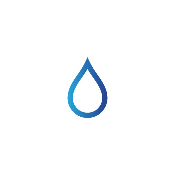 Gota de agua Logo Plantilla vector — Archivo Imágenes Vectoriales
