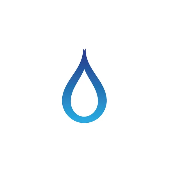 Gota de água Logo Template vector — Vetor de Stock