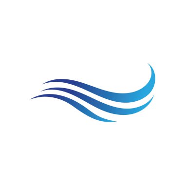 Su dalgası simge vektörü