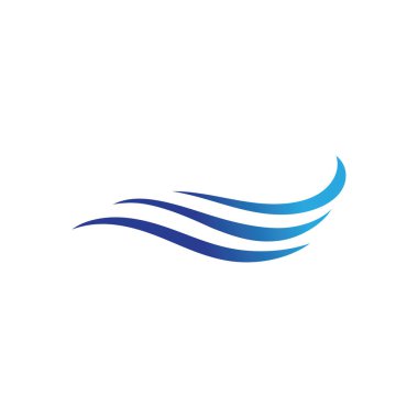 Su dalgası simge vektörü