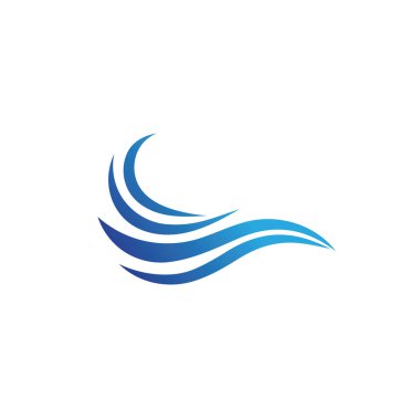 Su dalgası simge vektörü