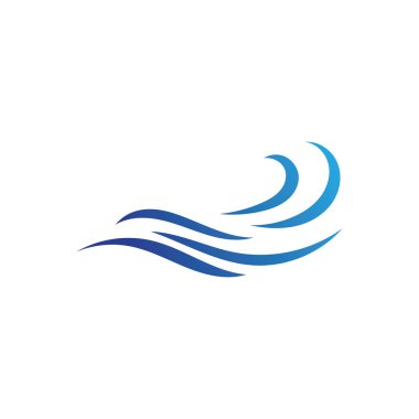 Su dalgası simge vektörü