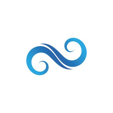 Su dalgası simge vektörü