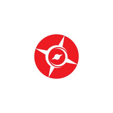 Pusula Logo Şablonu vektör resimleme tasarımı 