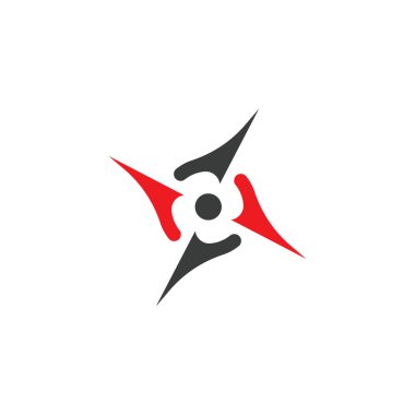 Pusula Logo Şablonu vektör resimleme tasarımı 