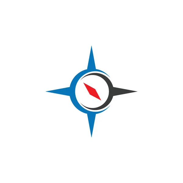 Brújula Logo Plantilla vector icono ilustración diseño — Vector de stock