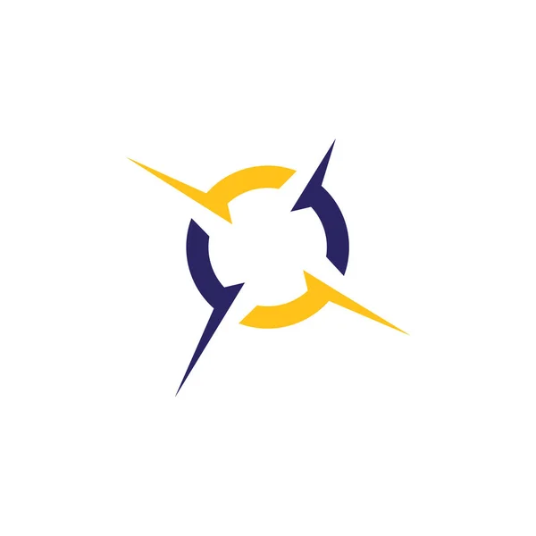 Bussola logo modello icona vettoriale illustrazione design — Vettoriale Stock