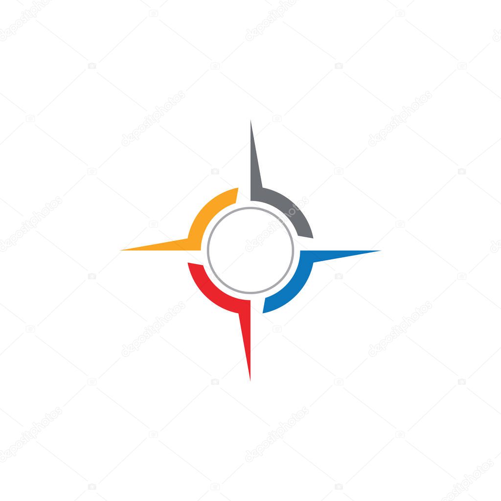 Compass Logo Template vector icon illustration design 