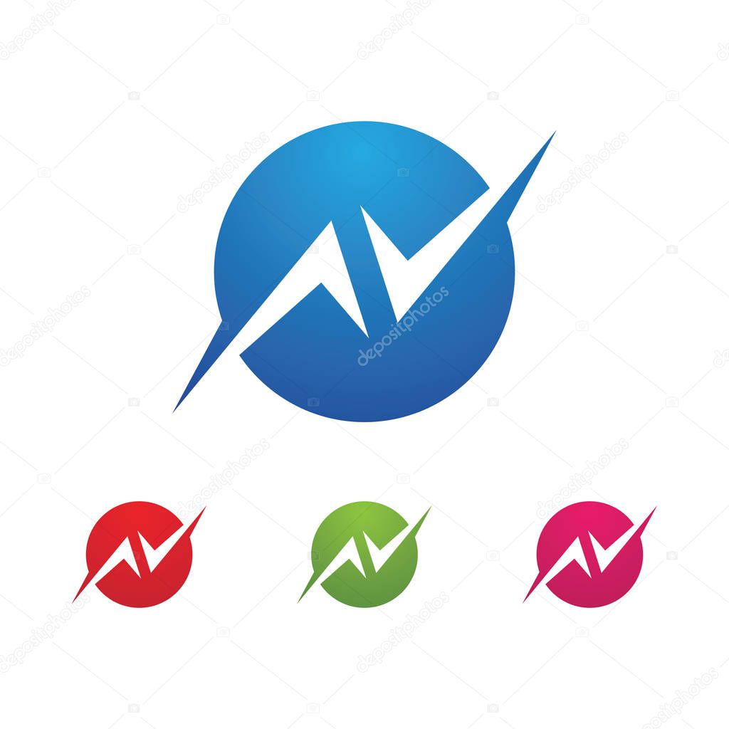 N Letter Logo Template vector icon illustration design