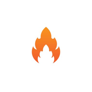 Ateş alev vektör çizimi tasarımı 