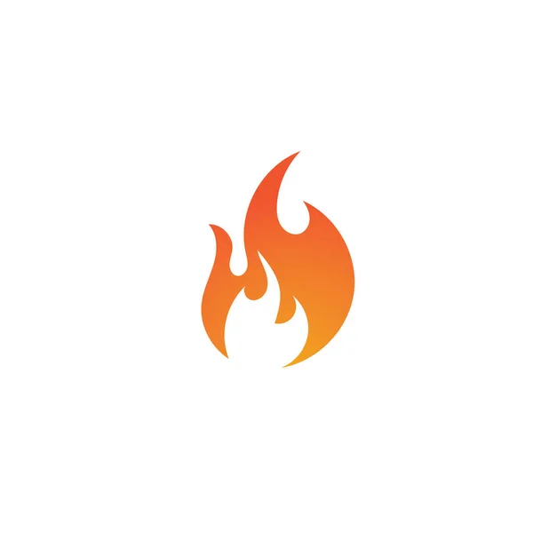 Feuer Flammenvektor Illustration Design — Stockvektor