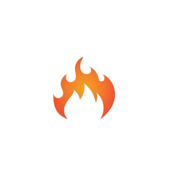 Brandflamma vektor illustration design — Stock vektor