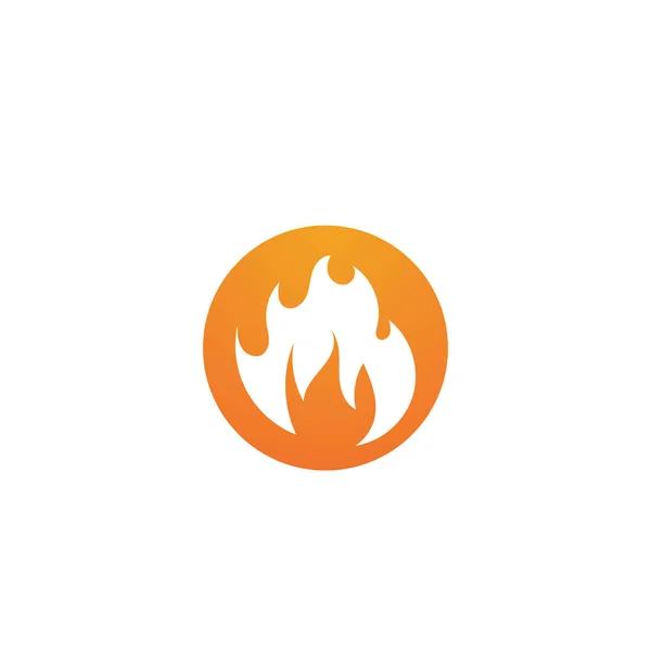 Incendio llama Logo Plantilla vector icono Petróleo, gas y energía logotipo — Archivo Imágenes Vectoriales