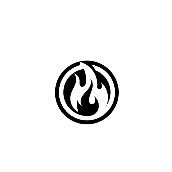 Fogo chama logotipo Modelo vetor ícone Óleo, gás e logotipo da energia —  Vetores de Stock