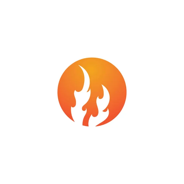 화재 불꽃 로고 템플릿 벡터 아이콘 기름, 가스 및 에너지 로고 — 스톡 벡터