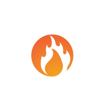 Yangın alev Logo şablonu vektör simge petrol, gaz ve enerji logo