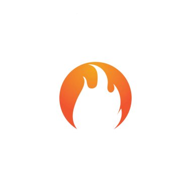 Yangın alev Logo şablonu vektör simge petrol, gaz ve enerji logo