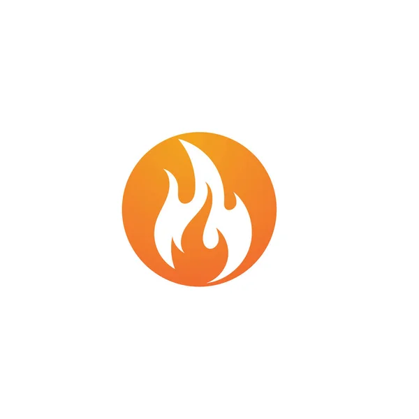 Fire flame Logo Template vector icon Oil, gas and energy logo — Stock Vector