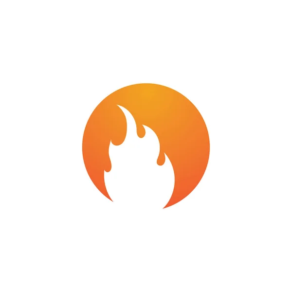 Incendio llama Logo Plantilla vector icono Petróleo, gas y energía logotipo — Archivo Imágenes Vectoriales