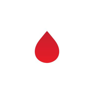 Kan damlası verici vektör simgesi