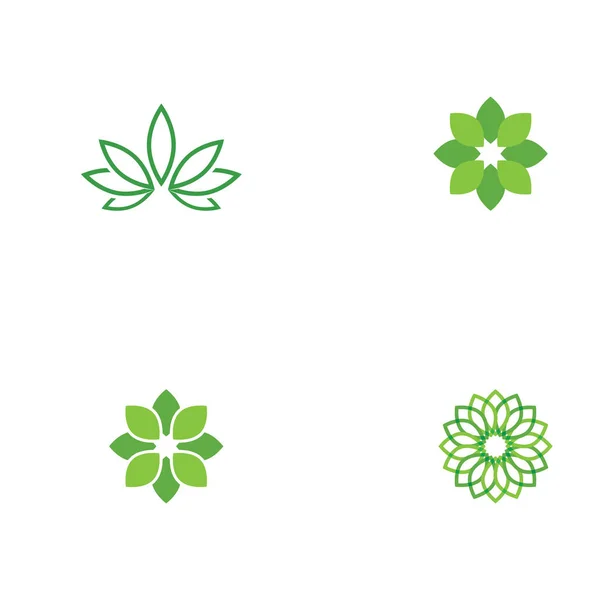 Πράσινο φύλλο λογότυπο οικολογία φύση στοιχείο — Διανυσματικό Αρχείο