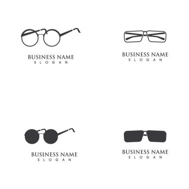 Gözlük logosu ve sembol vektörleri