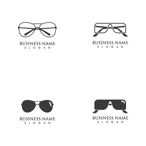 Λογότυπο γυαλιών ματιών και διανύσματα συμβόλων — Διανυσματικό Αρχείο