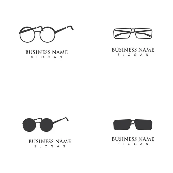 Gözlük logosu ve sembol vektörleri — Stok Vektör