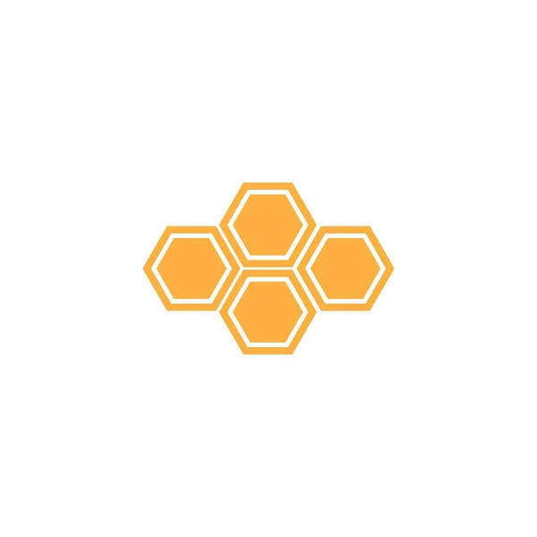 Padrão de favo de mel. Hexágono vetor de fundo abstrato —  Vetores de Stock