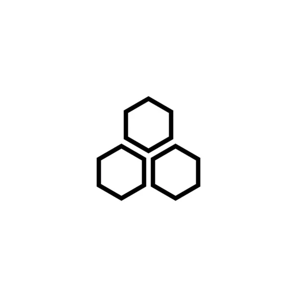 Honingraat patroon. Hexagon abstracte achtergrond vector — Stockvector