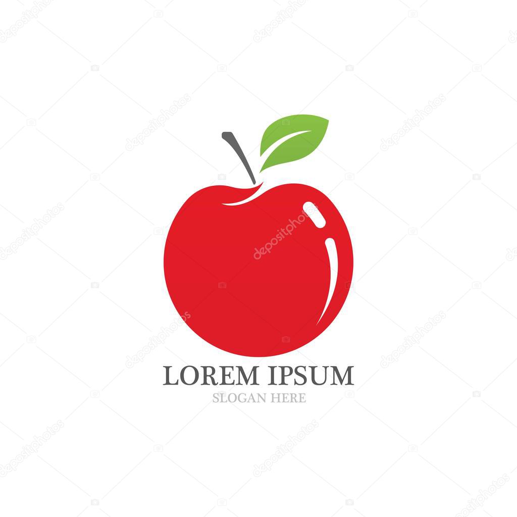 Apple vector illustration design icon logo template