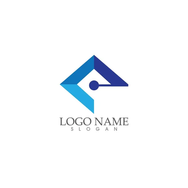 Propriété et construction logo design — Image vectorielle
