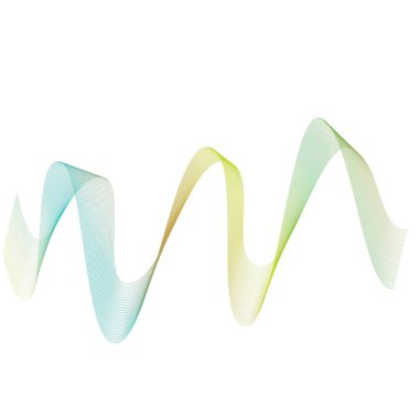 dalga çizgi gradyan vektör çizimi tasarımı