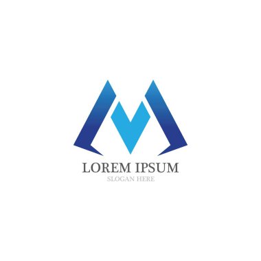 M Logo and symbol businessTemplate